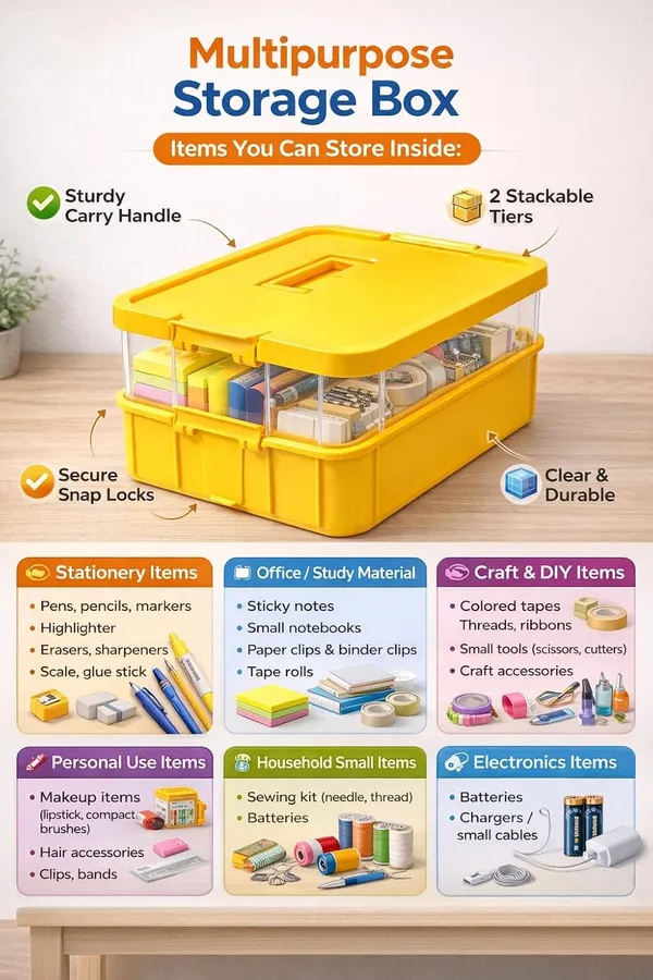 Yellow_Storage_Box_Clear_Stack_And_Carry_Box,_Portable_Craft_Organizers,_And_Storage_Bin_For_Organizing_Arts_And_Crafts,_Sewing,_Makeup,Supplies_Ideal_Hobby_Organizer