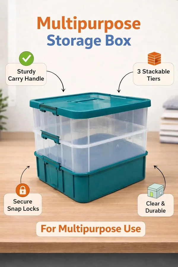 Green_Storage_Box_Clear_Stack_And_Carry_Box,_Portable_Craft_Organizers,_And_Storage_Bin_For_Organizing_Arts_And_Crafts,_Sewing,_Makeup,Supplies_Ideal_Hobby_Organizer