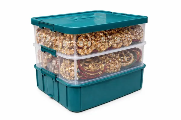 Green_Storage_Box_Clear_Stack_And_Carry_Box,_Portable_Craft_Organizers,_And_Storage_Bin_For_Organizing_Arts_And_Crafts,_Sewing,_Makeup,Supplies_Ideal_Hobby_Organizer