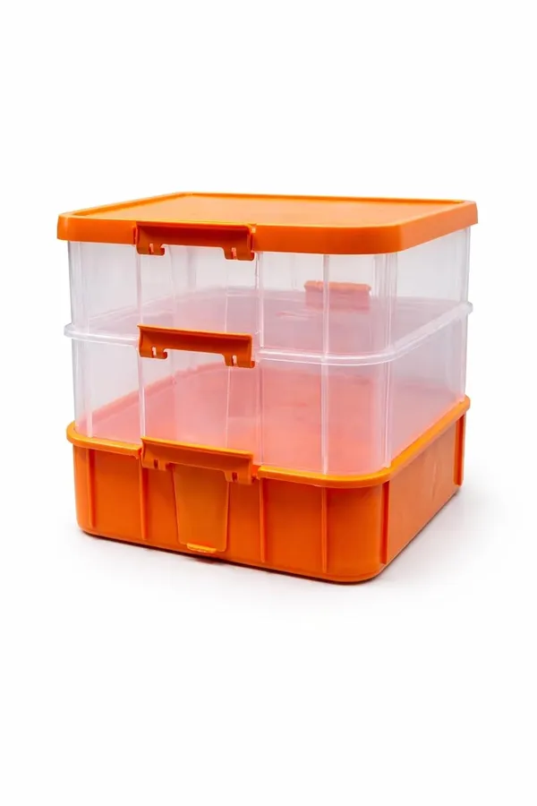 Orange_Storage_Box_Clear_Stack_And_Carry_Box,_Portable_Craft_Organizers,_And_Storage_Bin_For_Organizing_Arts_And_Crafts,_Sewing,_Makeup,Supplies_Ideal_Hobby_Organizer