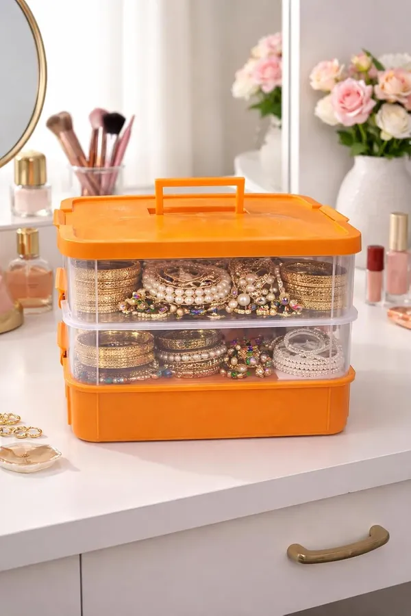 Orange_Storage_Box_Clear_Stack_And_Carry_Box,_Portable_Craft_Organizers,_And_Storage_Bin_For_Organizing_Arts_And_Crafts,_Sewing,_Makeup,Supplies_Ideal_Hobby_Organizer