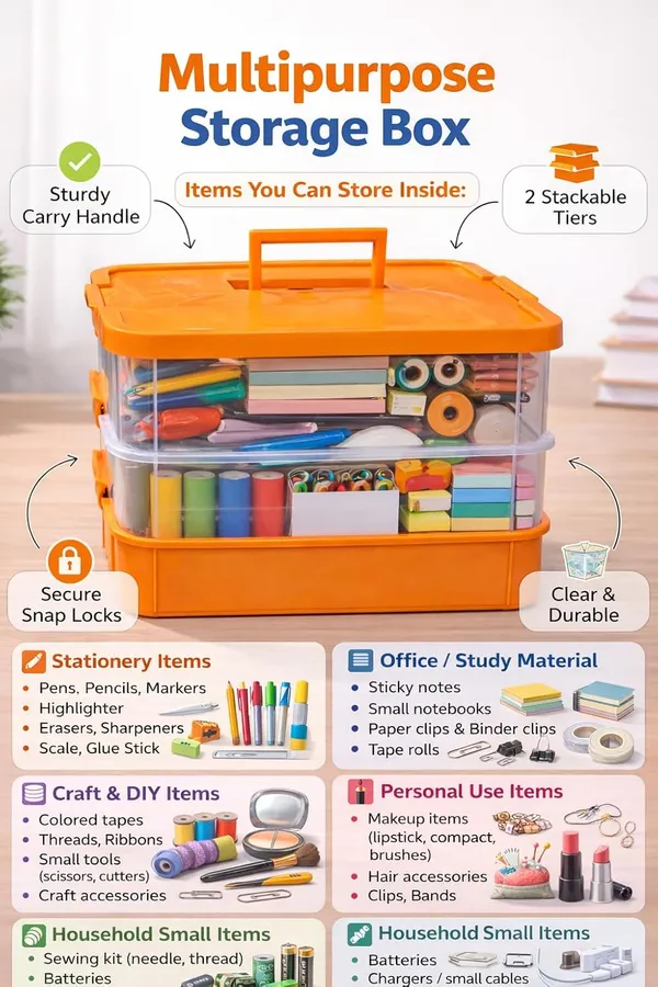Orange_Storage_Box_Clear_Stack_And_Carry_Box,_Portable_Craft_Organizers,_And_Storage_Bin_For_Organizing_Arts_And_Crafts,_Sewing,_Makeup,Supplies_Ideal_Hobby_Organizer