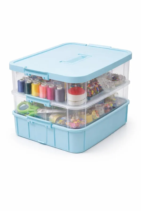 Sky_Storage_Box_Clear_Stack_And_Carry_Box,_Portable_Craft_Organizers,_And_Storage_Bin_For_Organizing_Arts_And_Crafts,_Sewing,_Makeup,Supplies_Ideal_Hobby_Organizer