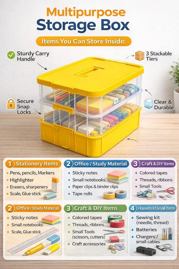 Yellow_Storage_Box_Clear_Stack_And_Carry_Box,_Portable_Craft_Organizers,_And_Storage_Bin_For_Organizing_Arts_And_Crafts,_Sewing,_Makeup,Supplies_Ideal_Hobby_Organizer