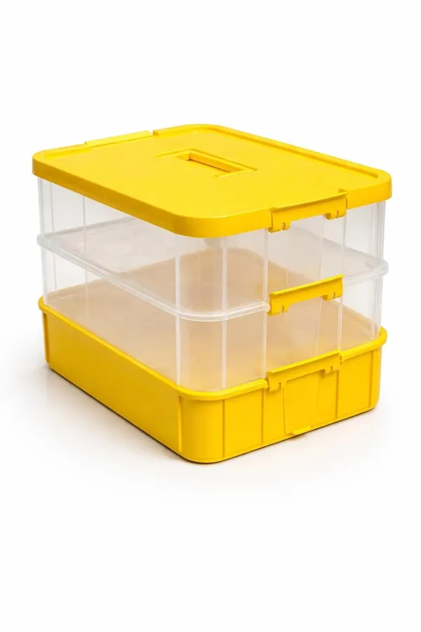 Yellow_Storage_Box_Clear_Stack_And_Carry_Box,_Portable_Craft_Organizers,_And_Storage_Bin_For_Organizing_Arts_And_Crafts,_Sewing,_Makeup,Supplies_Ideal_Hobby_Organizer