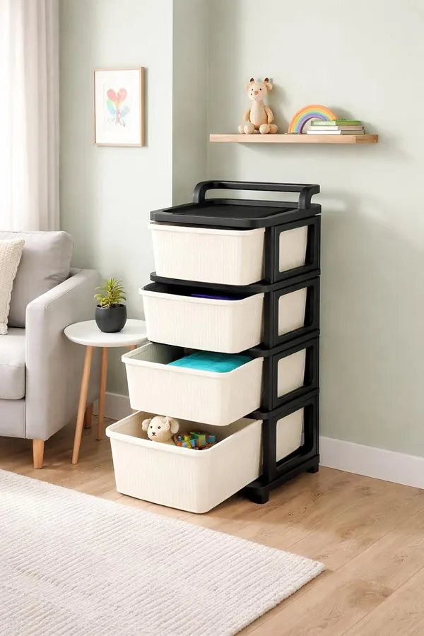 Black_&_Ivory_Heavy_Duty_Plastic_Storage_Drawer_With_Wheels_|_Modular_Cabinet_For_Bedroom,_Office,_Home_Or_Classroom|_Chest_Of_Drawers_Organiser_For_Cosmetics,_Kitchen_Items,_Toys
