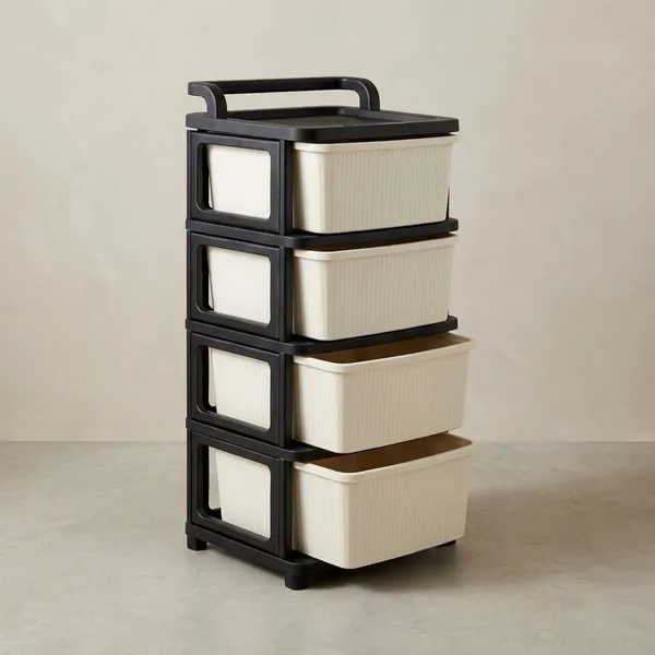 Black_&_Ivory_Heavy_Duty_Plastic_Storage_Drawer_With_Wheels_|_Modular_Cabinet_For_Bedroom,_Office,_Home_Or_Classroom|_Chest_Of_Drawers_Organiser_For_Cosmetics,_Kitchen_Items,_Toys