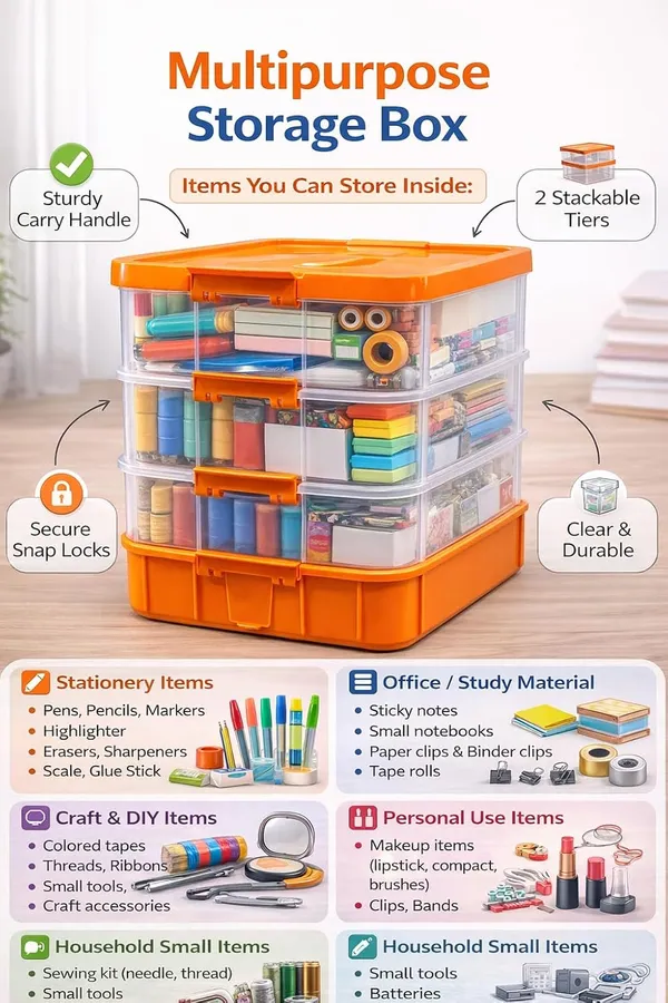 Orange_Storage_Box_Clear_Stack_And_Carry_Box,_Portable_Craft_Organizers,_And_Storage_Bin_For_Organizing_Arts_And_Crafts,_Sewing,_Makeup,Supplies_Ideal_Hobby_Organizer