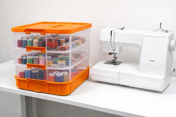 Orange_Storage_Box_Clear_Stack_And_Carry_Box,_Portable_Craft_Organizers,_And_Storage_Bin_For_Organizing_Arts_And_Crafts,_Sewing,_Makeup,Supplies_Ideal_Hobby_Organizer