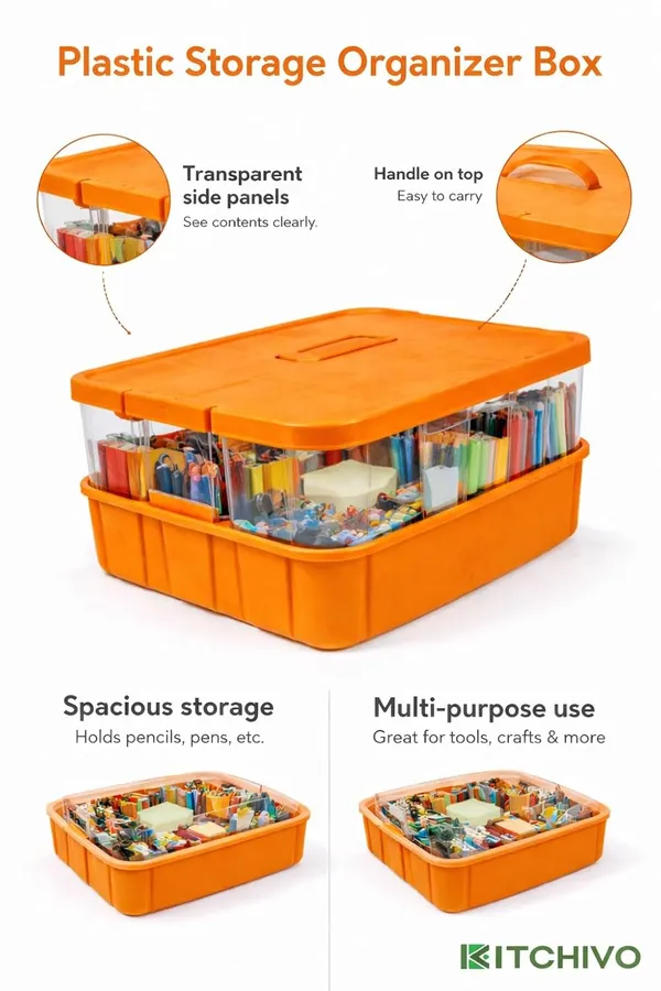 Orange_Storage_Box_Clear_Stack_And_Carry_Box,_Portable_Craft_Organizers,_And_Storage_Bin_For_Organizing_Arts_And_Crafts,_Sewing,_Makeup,Supplies_Ideal_Hobby_Organizer