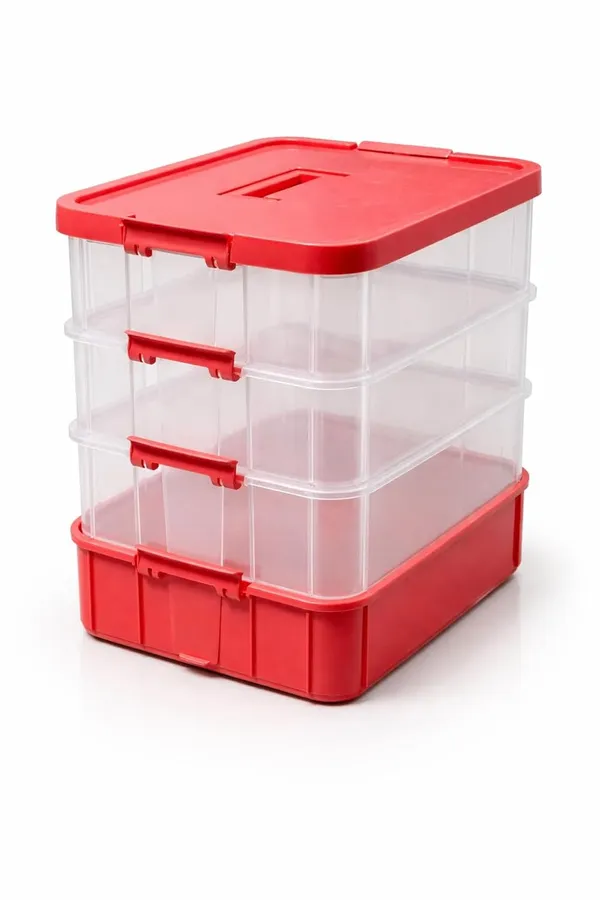 Pink_Storage_Box_Clear_Stack_And_Carry_Box,_Portable_Craft_Organizers,_And_Storage_Bin_For_Organizing_Arts_And_Crafts,_Sewing,_Makeup,Supplies_Ideal_Hobby_Organizer