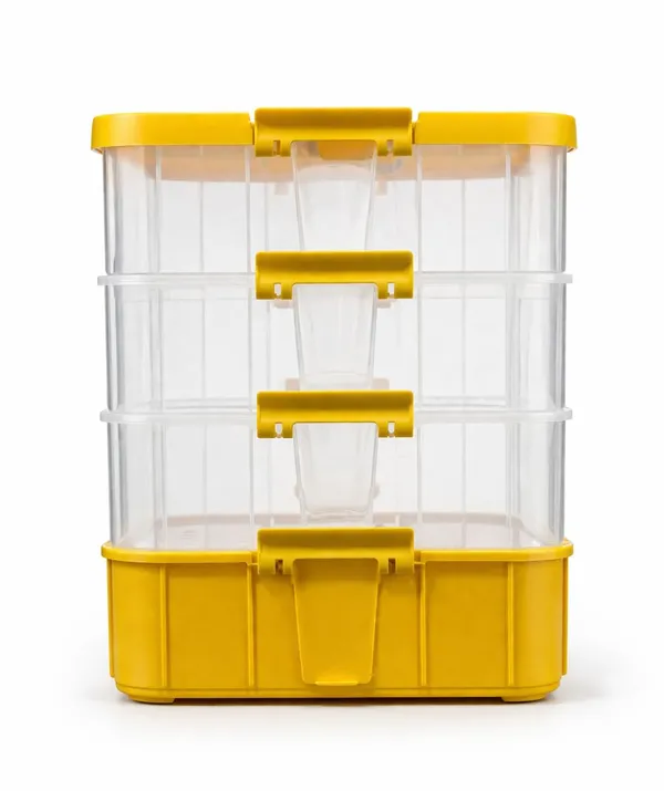 Yellow_Storage_Box_Clear_Stack_And_Carry_Box,_Portable_Craft_Organizers,_And_Storage_Bin_For_Organizing_Arts_And_Crafts,_Sewing,_Makeup,Supplies_Ideal_Hobby_Organizer