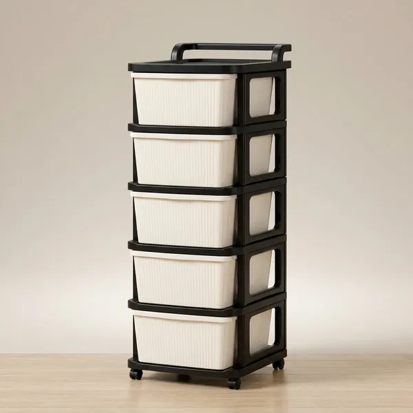 Black_&_Ivory_Heavy_Duty_Plastic_Storage_Drawer_With_Wheels_|_Modular_Cabinet_For_Bedroom,_Office,_Home_Or_Classroom|_Chest_Of_Drawers_Organiser_For_Cosmetics,_Kitchen_Items,_Toys