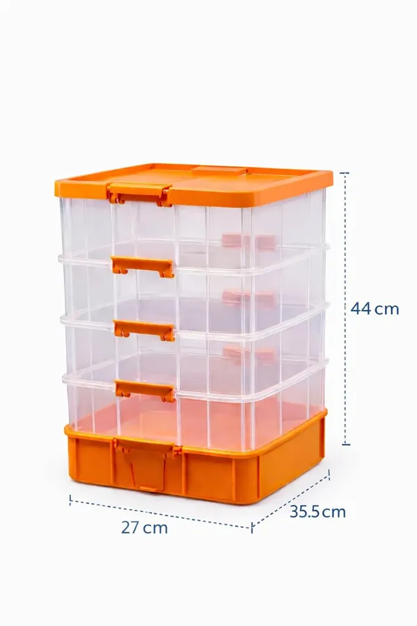 Orange_Storage_Box_Clear_Stack_And_Carry_Box,_Portable_Craft_Organizers,_And_Storage_Bin_For_Organizing_Arts_And_Crafts,_Sewing,_Makeup,Supplies_Ideal_Hobby_Organizer