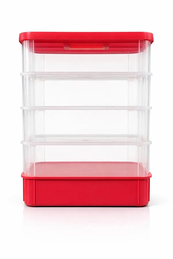 Pink_Storage_Box_Clear_Stack_And_Carry_Box,_Portable_Craft_Organizers,_And_Storage_Bin_For_Organizing_Arts_And_Crafts,_Sewing,_Makeup,Supplies_Ideal_Hobby_Organizer