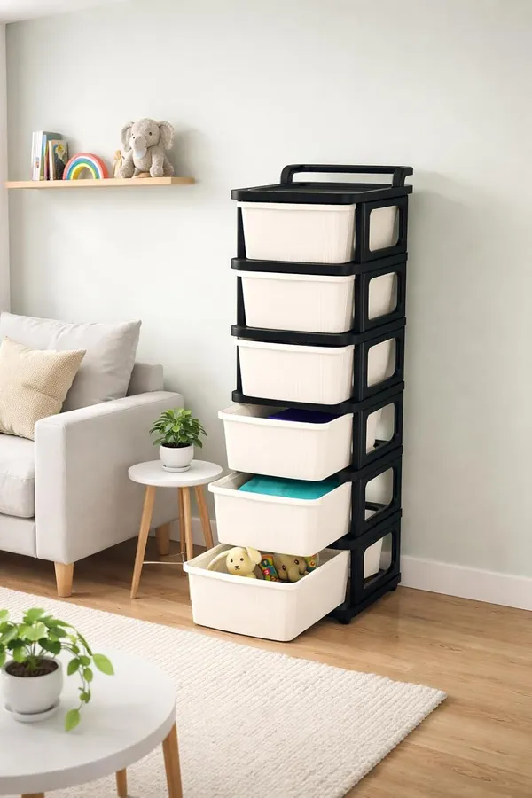 Black_&_Ivory_Heavy_Duty_Plastic_Storage_Drawer_With_Wheels_|_Modular_Cabinet_For_Bedroom,_Office,_Home_Or_Classroom|_Chest_Of_Drawers_Organiser_For_Cosmetics,_Kitchen_Items,_Toys