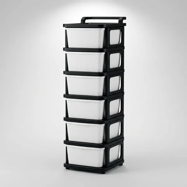 Black_&_Ivory_Heavy_Duty_Plastic_Storage_Drawer_With_Wheels_|_Modular_Cabinet_For_Bedroom,_Office,_Home_Or_Classroom|_Chest_Of_Drawers_Organiser_For_Cosmetics,_Kitchen_Items,_Toys
