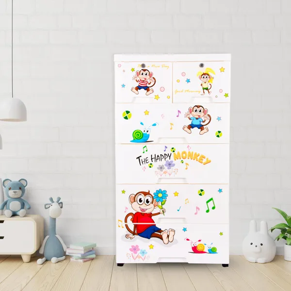 Chest_Of_Drawers:_Versatile_Drawer_Organizer_And_Organiser_Storage_Box_For_Neat_And_Tidy_Storage_Solutions_Plastic_Drawers_For_Kids_(Monkey_Cabinet)