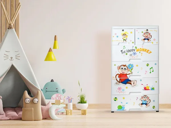 Chest_Of_Drawers:_Versatile_Drawer_Organizer_And_Organiser_Storage_Box_For_Neat_And_Tidy_Storage_Solutions_Plastic_Drawers_For_Kids_(Monkey_Cabinet)
