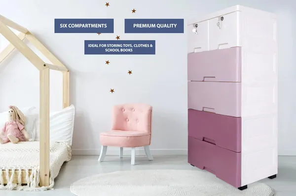 Chest_Of_Drawers:_Versatile_Drawer_Organizer_And_Organiser_Storage_Box_For_Neat_And_Tidy_Storage_Solutions_Plastic_Drawers_For_Kids_(Pink_Cabinet)