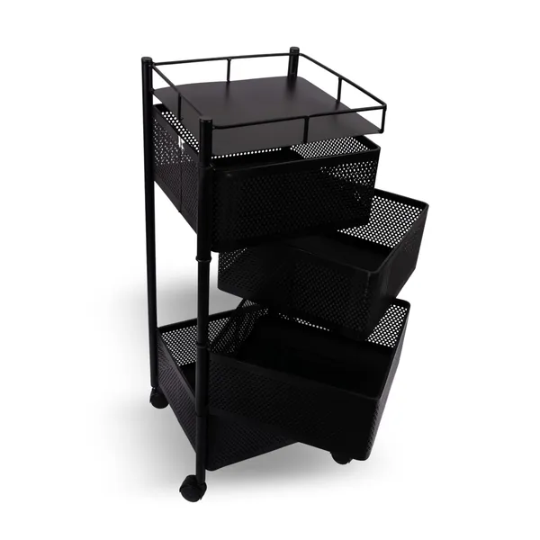 Kitchen_Storage_Rack_Revolving_Vegetable_Rack_Square_Multipurpose_Storage_Trolley_With_Wheels_Metal_Fruit_Rack_(Black,_4_Layer)