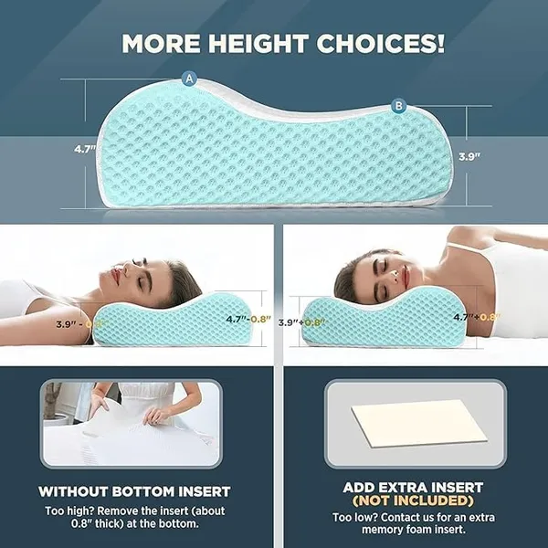 Memory_Foam_Pillow,_Contour_Cervical_Orthopedic_Memory_Foam_Pillows_Supports_Neck_Pain_And_Shoulder_Pain_For_Sleeping_Cervical_Pillow_Neck_Support_Pillow_For_Side_Back_(White_And_Light_Blue)
