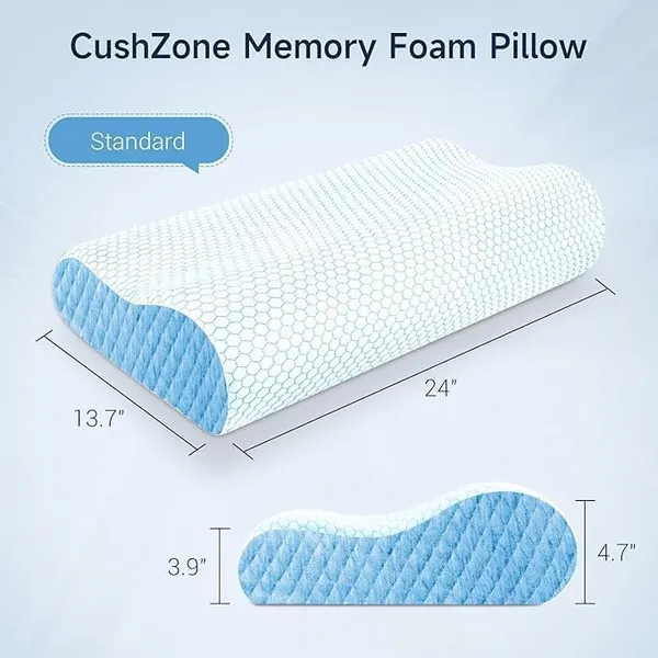 Memory_Foam_Pillow,_Contour_Cervical_Orthopedic_Memory_Foam_Pillows_Supports_Neck_Pain_And_Shoulder_Pain_For_Sleeping_Cervical_Pillow_Neck_Support_Pillow_For_Side_Back_(White_And_Blue)