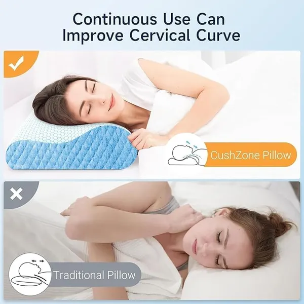 Memory_Foam_Pillow,_Contour_Cervical_Orthopedic_Memory_Foam_Pillows_Supports_Neck_Pain_And_Shoulder_Pain_For_Sleeping_Cervical_Pillow_Neck_Support_Pillow_For_Side_Back_(White_And_Blue)
