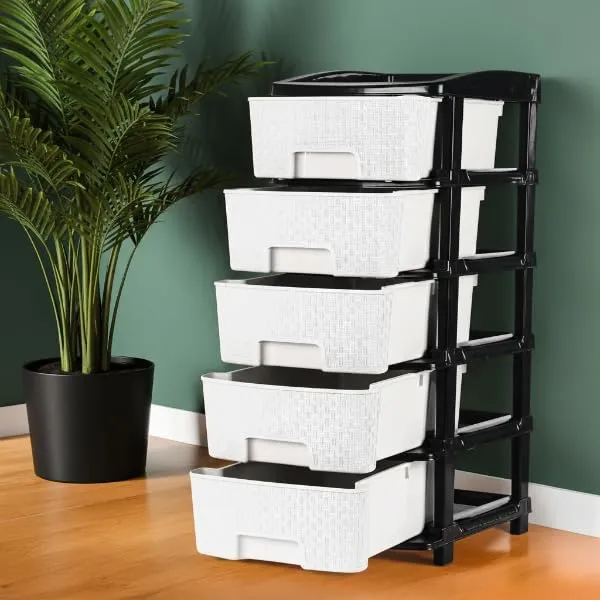 Plastic_Modular_Drawer_Storage_Chest_Of_Drawers_Organizer_Storage_Box,_Large_Stomo_Racks_For_Multipurpose_Anti_Slip_Shoes_Organizers_(White_And_Black,_5_Layer)