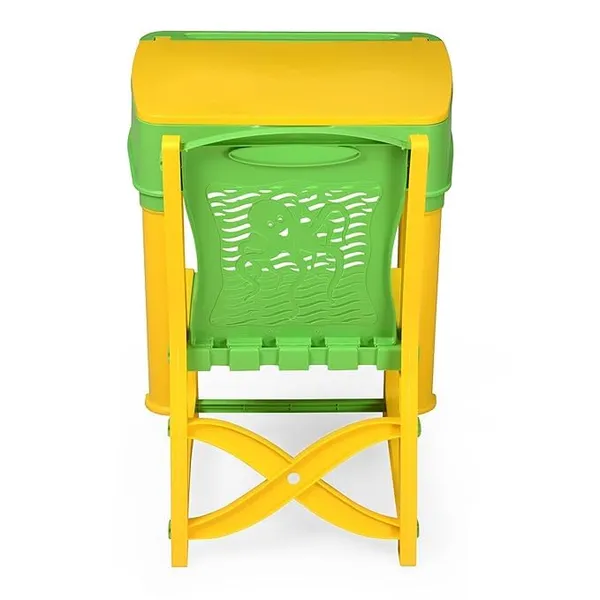 Kids_Functional_Desk_Chair_Set_3_12Years_Boys_Girls/Kids_Study_Table_With_Height_Adjustable/Study_Table_With_Book_Holder_(Yellow_And_Green)