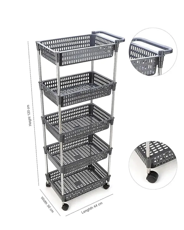 Multipurpose_Storage_Organizer_Slim_Rack_Shelf_With_Wheels_For_Living_Room,_Office,_Bedroom,_Bathroom,_Kids_Room,_Kitchen_Trolley_(Grey_Revoling,_5_Layer)