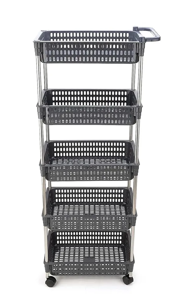 Multipurpose_Storage_Organizer_Slim_Rack_Shelf_With_Wheels_For_Living_Room,_Office,_Bedroom,_Bathroom,_Kids_Room,_Kitchen_Trolley_(Grey_Revoling,_5_Layer)