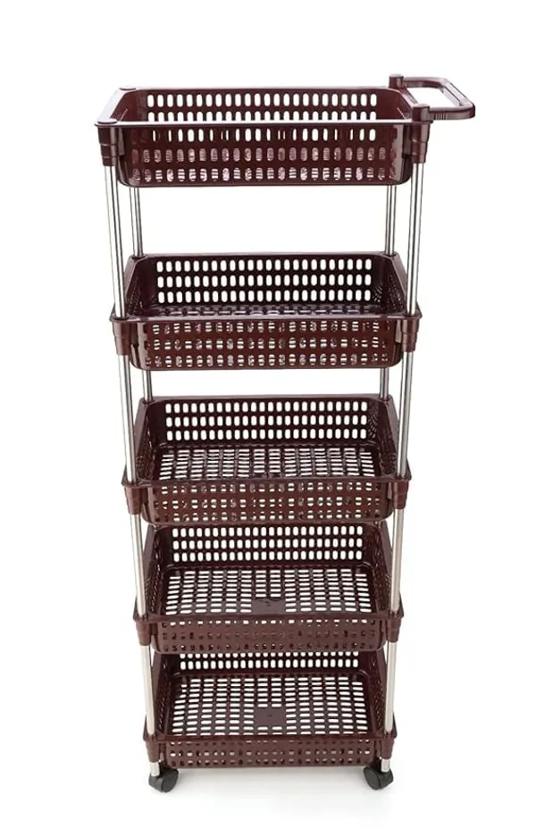 Multipurpose_Storage_Organizer_Slim_Rack_Shelf_With_Wheels_For_Living_Room,_Office,_Bedroom,_Bathroom,_Kids_Room,_Kitchen_Trolley_(Brown_Revolving,_5_Layer)