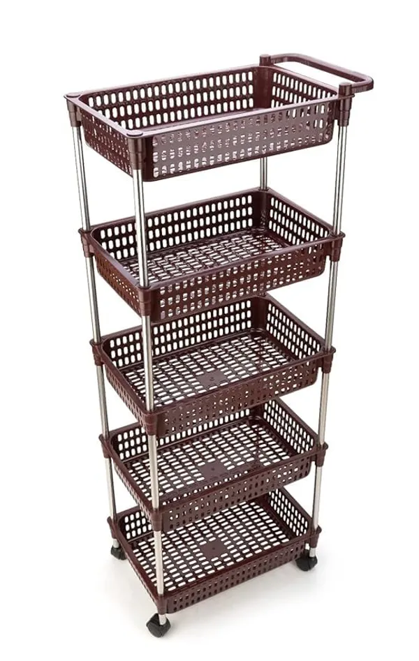Multipurpose_Storage_Organizer_Slim_Rack_Shelf_With_Wheels_For_Living_Room,_Office,_Bedroom,_Bathroom,_Kids_Room,_Kitchen_Trolley_(Brown_Revolving,_5_Layer)