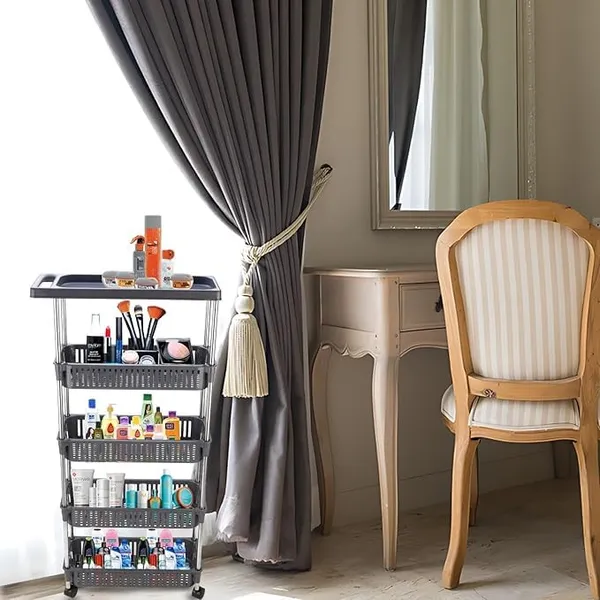 Multipurpose_Storage_Organizer_Slim_Rack_Shelf_With_Wheels_For_Living_Room,_Office,_Bedroom,_Bathroom,_Kids_Room,_Kitchen_Trolley_(Slim_Rack,_4+1_Layer_Rack)