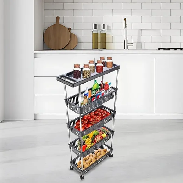 Multipurpose_Storage_Organizer_Slim_Rack_Shelf_With_Wheels_For_Living_Room,_Office,_Bedroom,_Bathroom,_Kids_Room,_Kitchen_Trolley_(Slim_Rack,_4+1_Layer_Rack)
