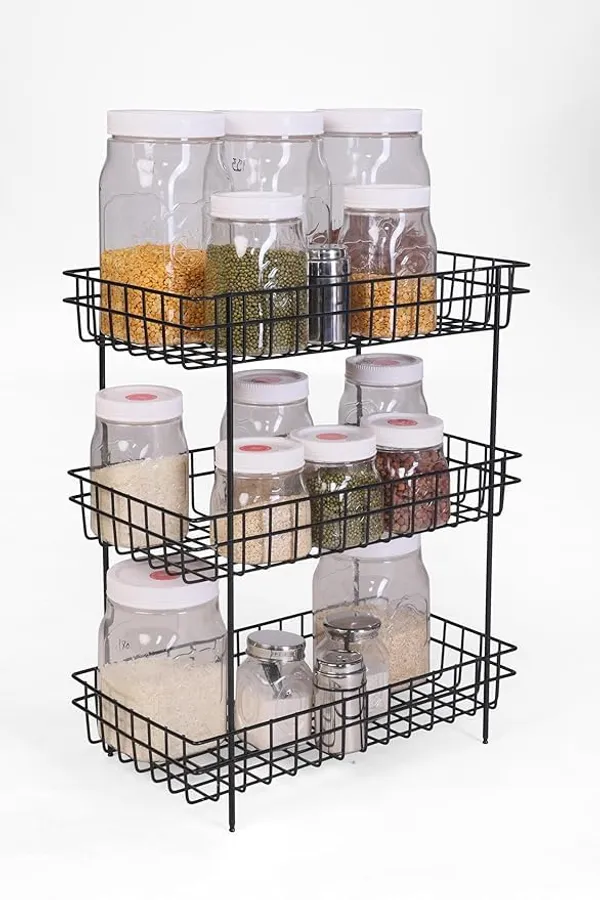 Multipurpose_Storage_Trolley_With_Wheels_Rotating_Vegetable_Kitchen_Rack_Kitchen_Cabinet_Spice_Rack_Metal_Fruit_Storage_Rack_(Black,_3_Layer)