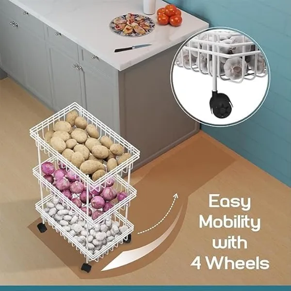 Multipurpose_Storage_Trolley_With_Wheels_Rotating_Vegetable_Kitchen_Rack_Kitchen_Cabinet_Spice_Rack_Metal_Fruit_Storage_Rack_(White,_3_Layer)