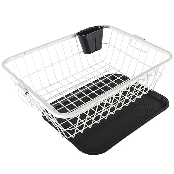 Multipurpose_Storage_Trolley_With_Wheels_Rotating_Vegetable_Kitchen_Rack_Kitchen_Cabinet_Spice_Rack_Metal_Fruit_Storage_Rack_(White,_Dish_Rack_With_Tray)