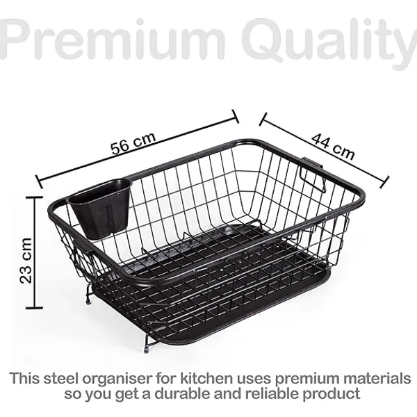 Multipurpose_Storage_Trolley_With_Wheels_Rotating_Vegetable_Kitchen_Rack_Kitchen_Cabinet_Spice_Rack_Metal_Fruit_Storage_Rack_(Black,_Dish_Rack_With_Tray)