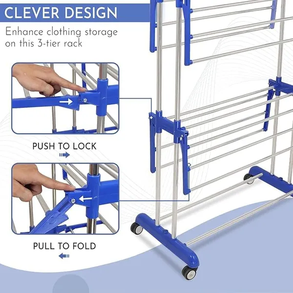 Premium_Clothes_Stand_For_Drying_With_Wheels_Portable_3_Layer_Rack_For_Balcony_Foldable_Wings_24_Hanger_Rods_Anti_Rust_Steel_Metal_(Blue)