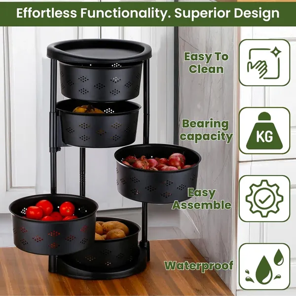 Rotating_Kitchen_Trolley_With_360_Rotating_Wheels/Multipurpose/Kitchen_Storage_Rack_For_Home/Onion_Potato_Storage_Rack/Vegetable_Basket_Stand/Fruits_Basket_For_Kitchen_(5_Layer)