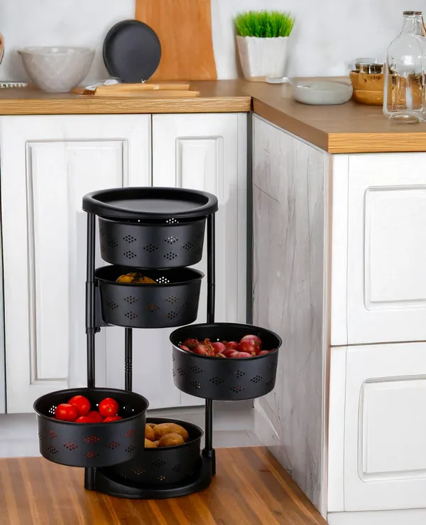 Rotating_Kitchen_Trolley_With_360_Rotating_Wheels/Multipurpose/Kitchen_Storage_Rack_For_Home/Onion_Potato_Storage_Rack/Vegetable_Basket_Stand/Fruits_Basket_For_Kitchen_(5_Layer)