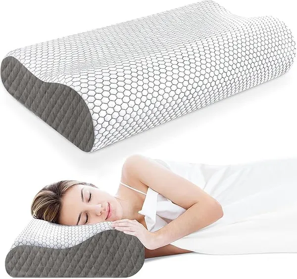 Memory_Foam_Pillow,_Contour_Cervical_Orthopedic_Memory_Foam_Pillows_Supports_Neck_Pain_And_Shoulder_Pain_For_Sleeping_Cervical_Pillow_Neck_Support_Pillow_For_Side_Back_(White_And_Grey_01)