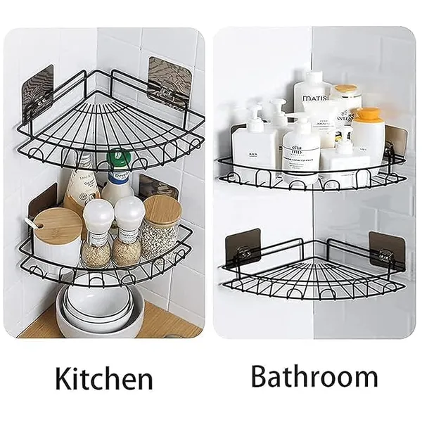 Wall_Mounted_Bathroom_Organizer_2_In_1_Set_Corner_Shelf_With_Soap_Holder_And_Toothbrush_Holder_No_Drill_Adhesive_Bathroom_Rack_Set_For_Bathroom,_Kitchen_(2,_Flower_Corner)