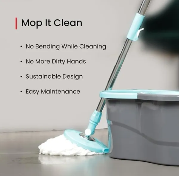 Quick_Spin_Mop_With_2_Microfiber_Wet_Dry_Mophead_Floor_Cleaning_Pocha_Extendable_Handle_Removable_Wringer_360_Floor_Cleaner_Mopping_Set_(Grey_Blue)