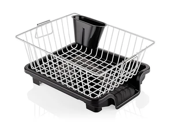 Basket_Drainer_And_Dish_Drainer_Basket_For_Kitchen/Utensil_Stand_For_Kitchen/Dish_Drying_Rack_With_Drainer/Bartan_Stand/Dish_Rack_(Mini_Dish_Rack)
