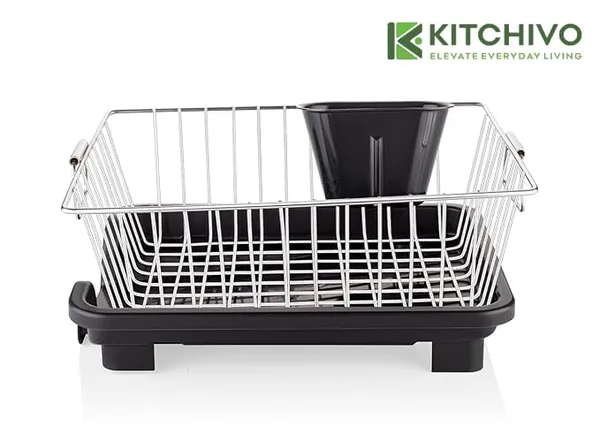 Basket_Drainer_And_Dish_Drainer_Basket_For_Kitchen/Utensil_Stand_For_Kitchen/Dish_Drying_Rack_With_Drainer/Bartan_Stand/Dish_Rack_(Mini_Dish_Rack)