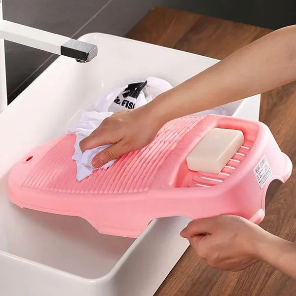 Basket_Drainer_And_Dish_Drainer_Basket_For_Kitchen/Utensil_Stand_For_Kitchen/Dish_Drying_Rack_With_Drainer/Bartan_Stand/Dish_Rack_(Pink)