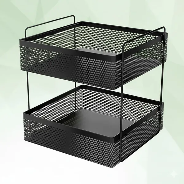 2_Tier_Metal_Square_Kitchen_Rack_Stand_Organiser_Countertop_Organizer_Kitchen_Bathroom_Spice,_Oil,_Masala,_Cosmetic_And_Bathroom_Vanity_Storage_Rack_Shelf_(Black,_Storage_Cart)